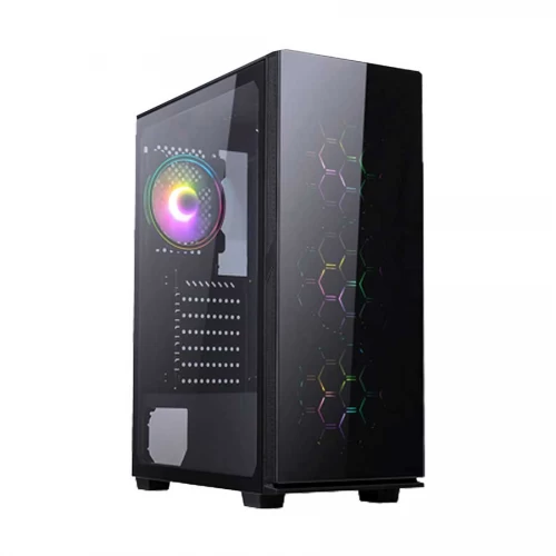 Xtreme XJOGOS 200-22 Mid-Tower ATX Gaming Casing — RGB, Black