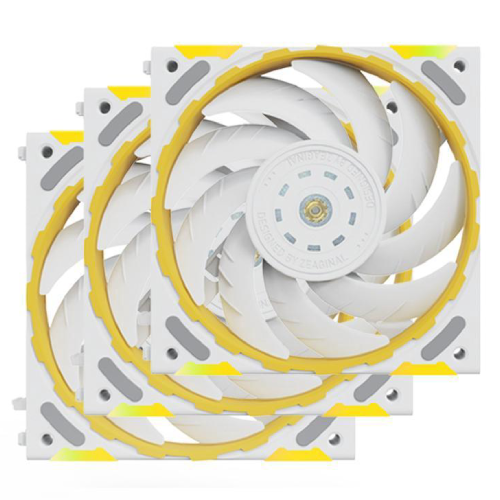Yeston Zeaginal ZC-Zhuishen Case Fan — White LED, 120mm (3-Pack)
