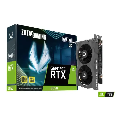 Zotac GAMING GeForce RTX 3050 Twin Edge OC Graphics Card — 6GB, GDDR6