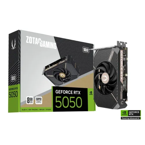 ZOTAC GAMING GeForce RTX 5050 SOLO Graphics Card — 8GB GDDR6