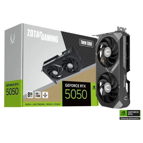 ZOTAC GAMING GeForce RTX 5050 Twin Edge Graphics Card — 8GB GDDR6