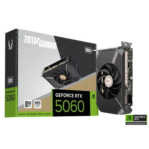 ZOTAC GAMING GeForce RTX 5060 SOLO Graphics Card — 8GB GDDR7