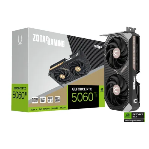 ZOTAC GAMING AMP Graphics Card — GeForce RTX 5060 Ti, 16GB GDDR7