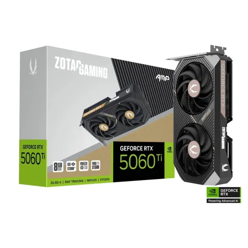 ZOTAC GAMING GeForce RTX 5060 Ti AMP Graphics Card — 8GB GDDR7