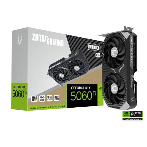 ZOTAC GAMING GeForce RTX 5060 Ti Twin Edge OC Graphics Card — 8GB GDDR7