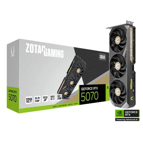 ZOTAC GAMING SOLID Graphics Card — GeForce RTX 5070, 12GB GDDR7
