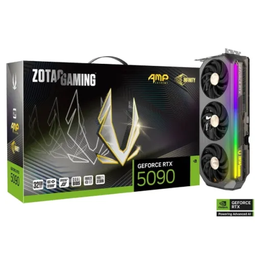 ZOTAC GAMING GeForce RTX 5090 AMP Extreme INFINITY Graphics Card — 32GB GDDR7