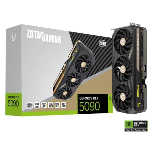 ZOTAC GAMING GeForce RTX 5090 SOLID Graphics Card — 32GB GDDR7