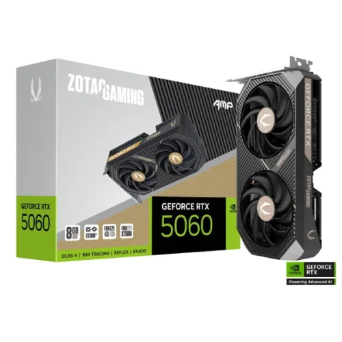 ZOTAC GeForce RTX 5060 AMP Graphics Card — 8GB GDDR7
