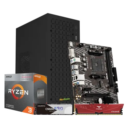 AMD Ryzen 3 3200G Desktop PC — Compact Build