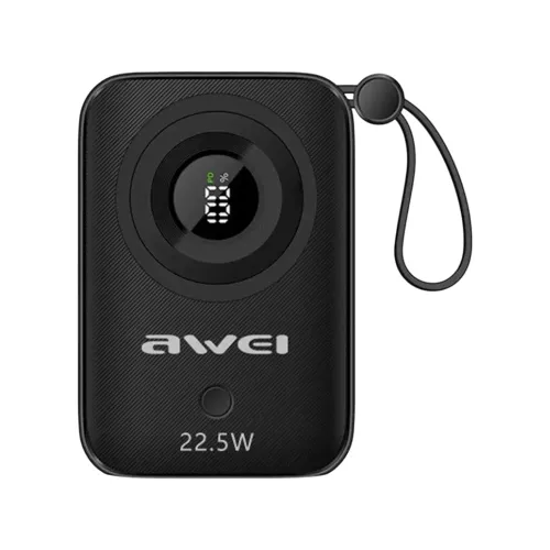 Awei P23K Mini Power Bank — 10000mAh, 22.5W Fast Charging