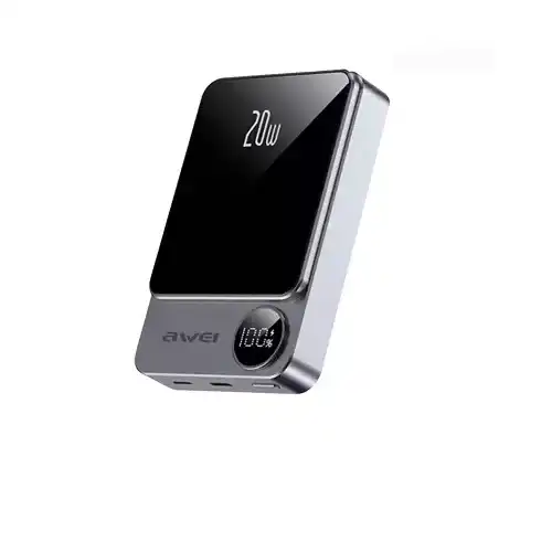 Awei P39K Magnetic Wireless Power Bank — 10000mAh, 20W PD