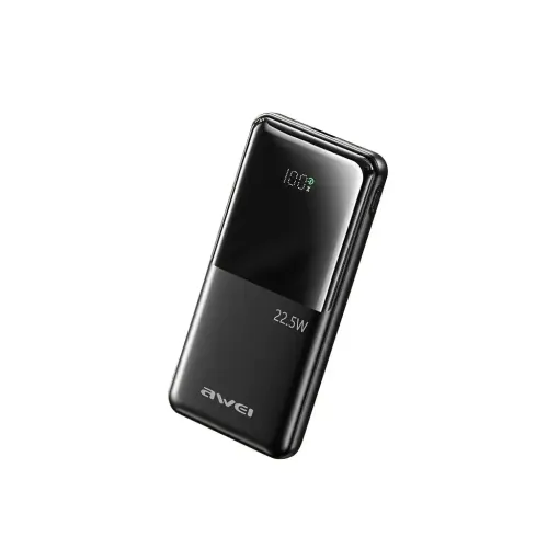 Awei P76K Power Bank — 10000mAh, 22.5W Fast Charging, Digital Display