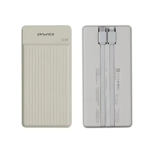 Awei P88K Mini Fast Charging Power Bank — 10000mAh, 22.5W