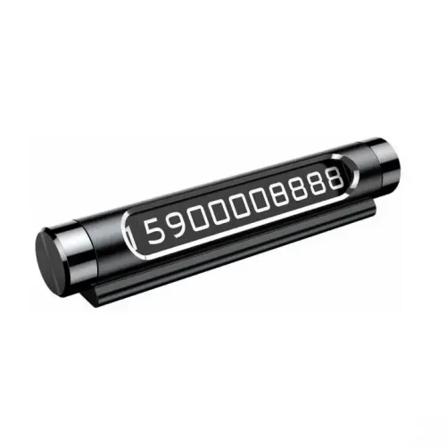 Baseus All-Metal Temporary Parking Number Plate — Dual-Number Version