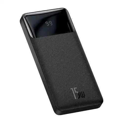 Baseus Bipow Power Bank — 10000mAh, 15W, Digital Display