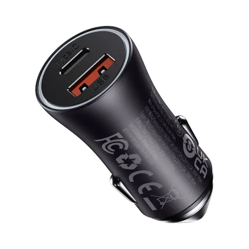 Baseus Golden Contactor Max — Dual-Port Fast Car Charger
