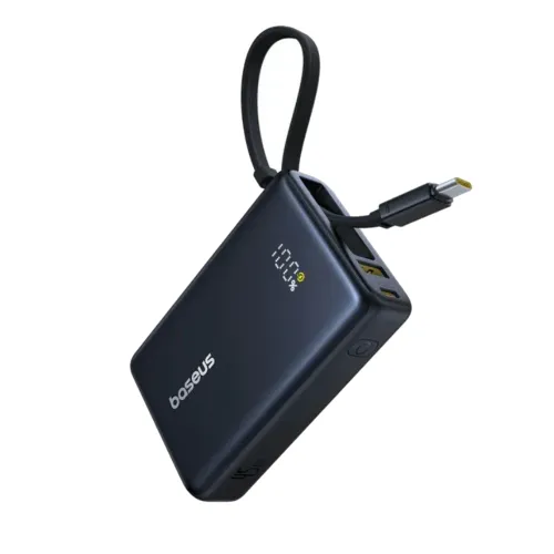 Baseus PPCBX-2022 Picogo Power Bank — 20000mAh, 22.5W, with Built-in TC+IP Cable