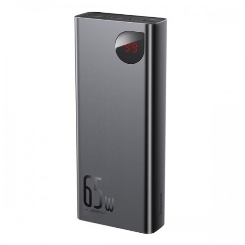Baseus PPADM65-S Adaman Power Bank — 20000mAh, 65W, Digital Display, Quick Charging