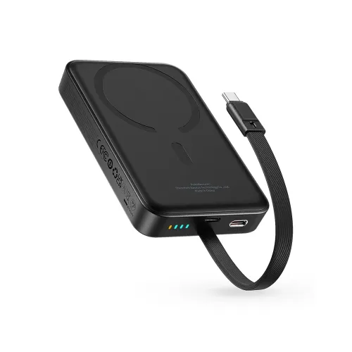 Baseus PPCXM10T Wireless Power Bank — 10000mAh, 30W, Built-in Cable