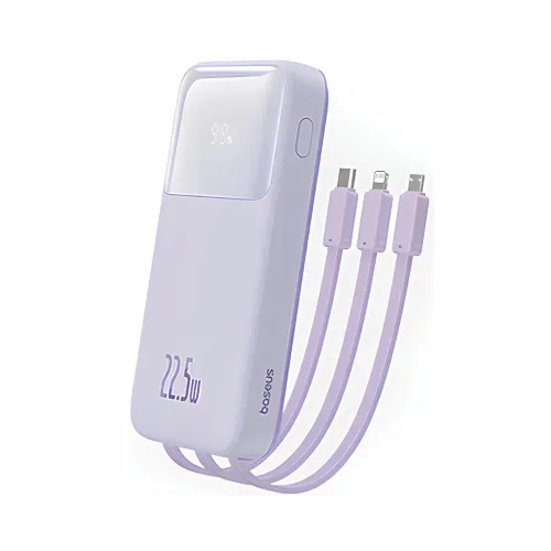 Baseus PPMD2-10 Power Bank — 22.5W, 10000mAh, Built-in Cable