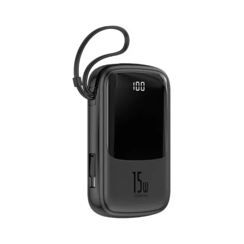 Baseus Qpow BS-P1001C Power Bank with Type-C Cable — 15W, 10000mAh