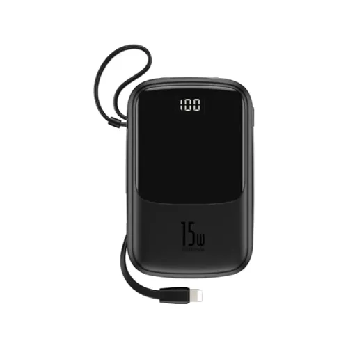 Baseus Qpow BS-P1001L Power Bank with Lightning Cable — 15W, 10000mAh
