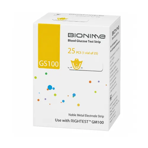 Bionime GS100 Blood Glucose Strip — 25pcs