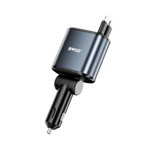 BWOO BO-CC109 Car Charger — 120W, 4-in-1