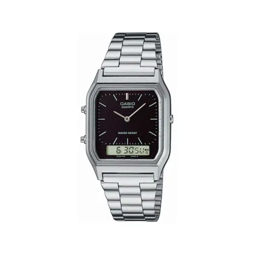 Casio AQ-230A-1DMQ Dual Time Chain Watch — Vintage