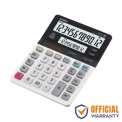 Casio DV-220 Basic Calculator — Dual Display