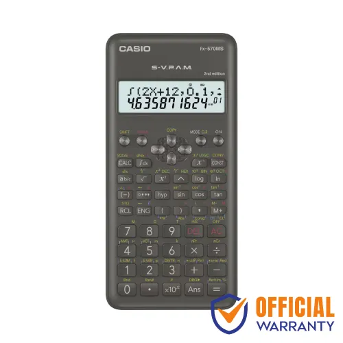 Casio FX-570MS-2 2nd Edition Scientific Calculator — Non Programmable