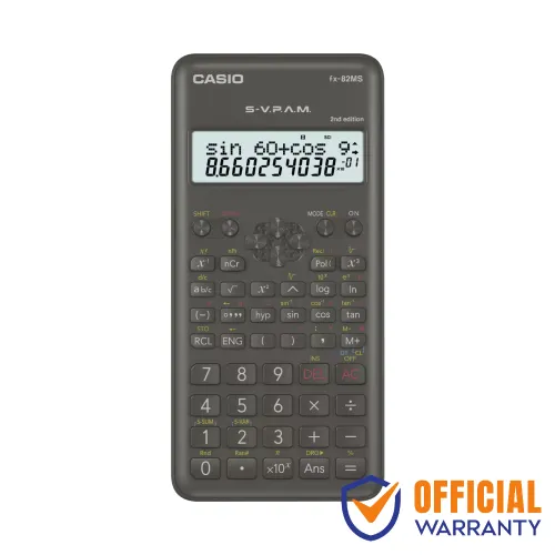 Casio FX-82MS Scientific Calculator — 2nd Edition, Non Programmable