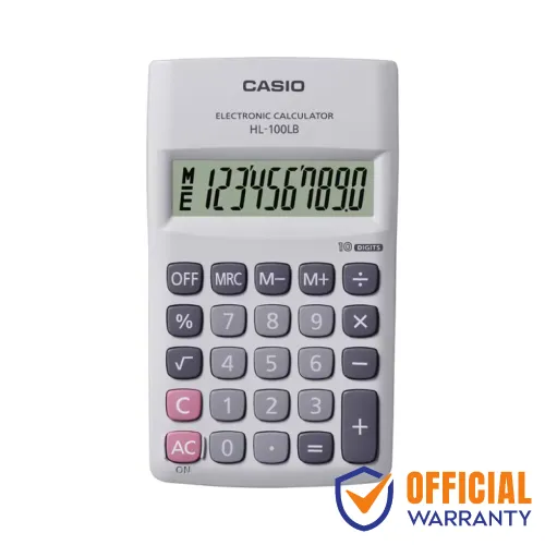 Casio HL-100LB Basic Calculator — Portable