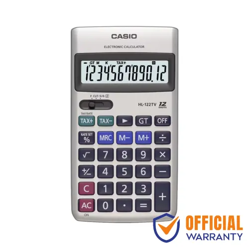 Casio HL-122TV — Portable Basic Calculator