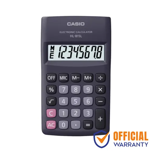 Casio HL-815L Basic Calculator — Portable