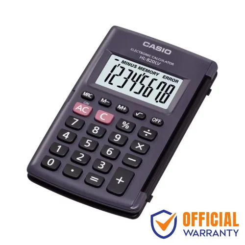 Casio HL-820LV Basic Calculator — Portable