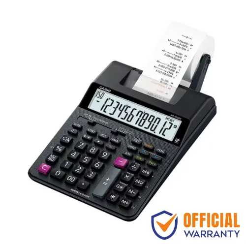 Casio HR-100RC Calculator — Printing