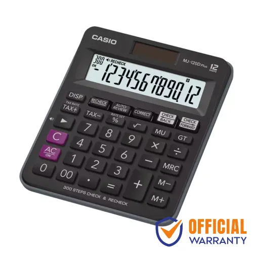 Casio MJ-120D Plus-BK Calculator — Black