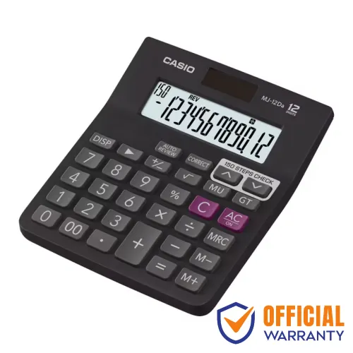 Casio MJ-12DA Basic Calculator — Check & Correct