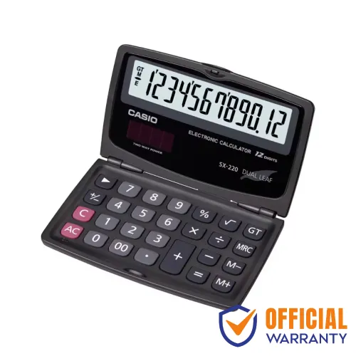 Casio SX-220-W Basic Calculator — Portable
