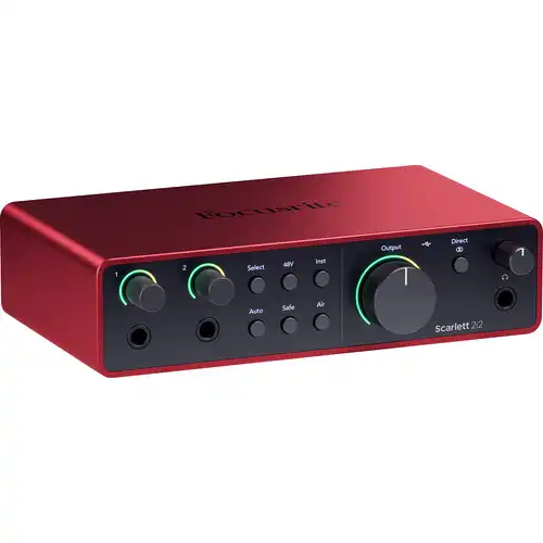 Focusrite Scarlett 2i2 Audio Interface — 4th Gen, Type-C