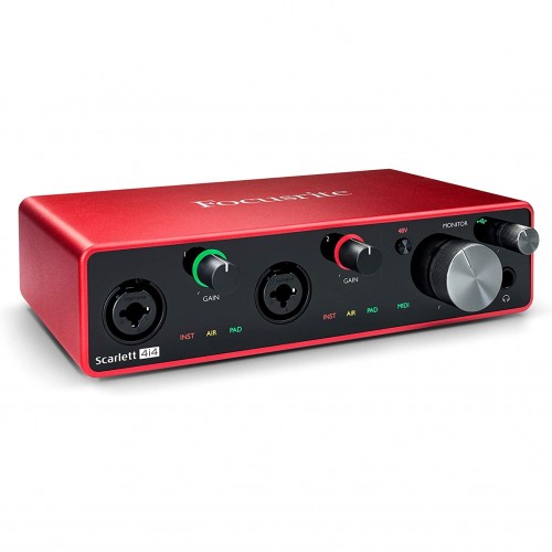 Focusrite Scarlett 4i4 USB Recording Interface — 3rd Gen