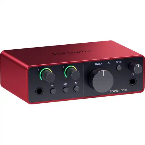 Focusrite Scarlett Solo Audio Interface — 4th Gen, Type-C