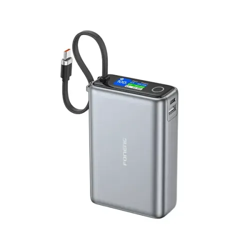 Foneng PX132 Power Bank — 20000mAh, 65W, Built-in Cable