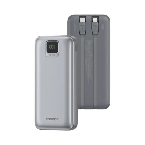 Foneng PX136 Power Bank — 20000mAh, 22.5W, Built-in Cable