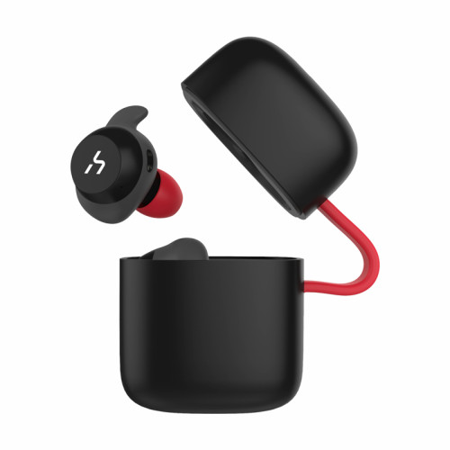 Havit G1 Sports Earbuds — True Bluetooth, Black & Red