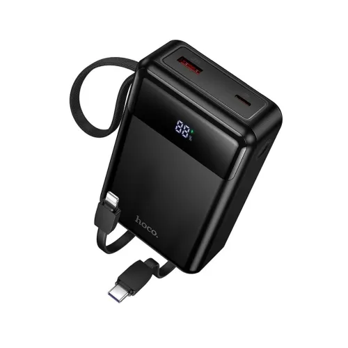 Hoco DYM12 Power Bank with Built-in Cables — 20000mAh, 22.5W Fast Charging