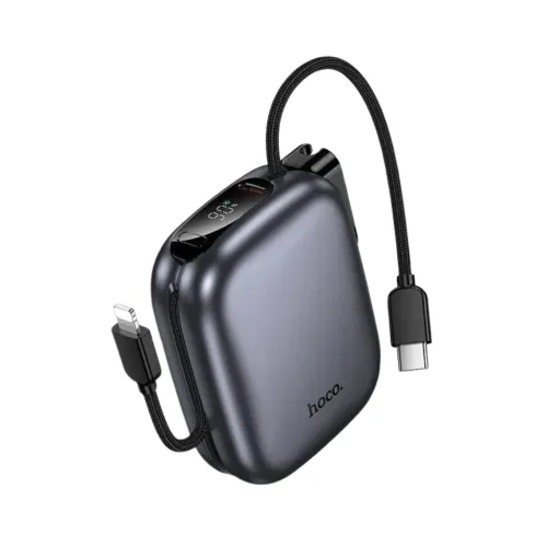 Hoco Q49 Peak Power Bank — 10000mAh, PD20W, With Built in Cables