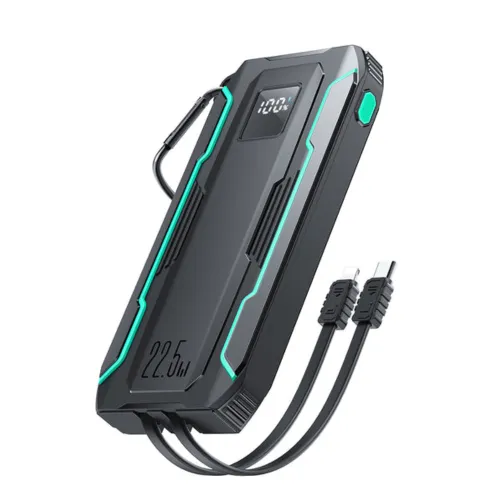 Joyroom JR-L017 Power Bank — 10000mAh, 22.5W, Dual Cables
